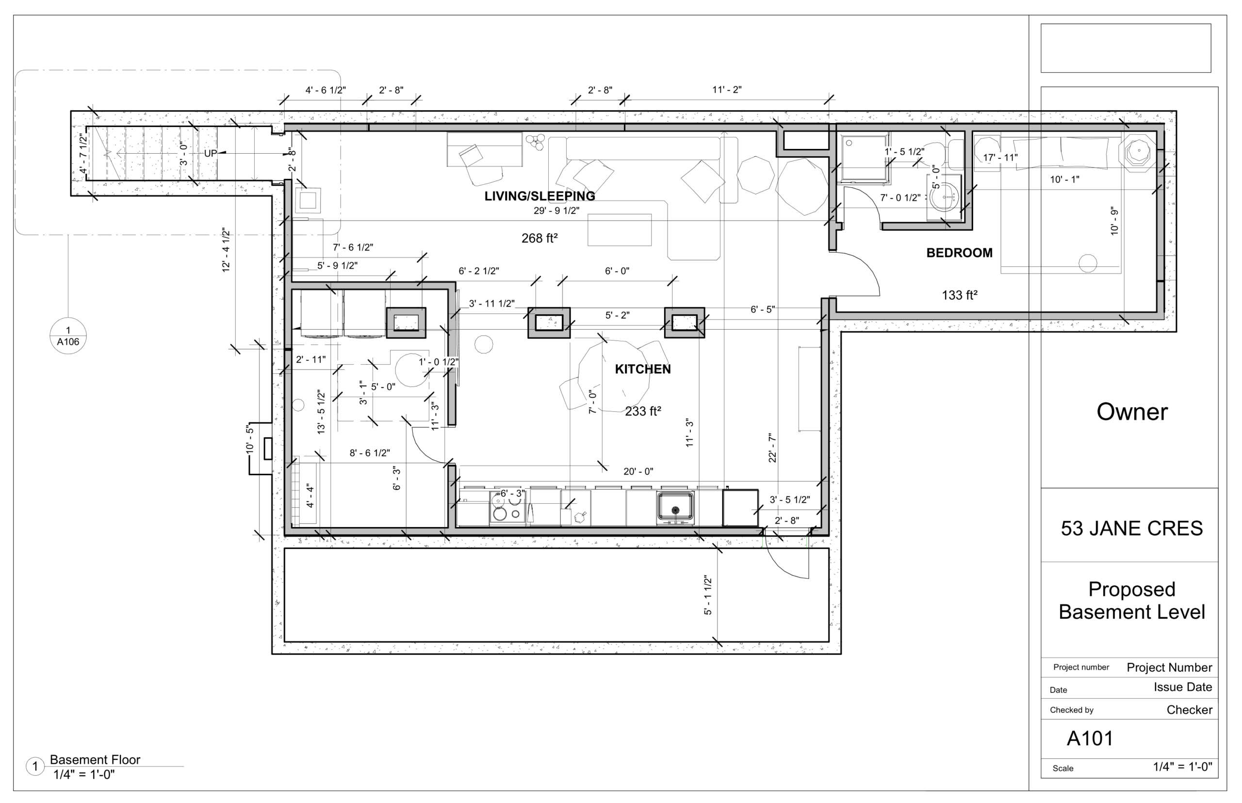 Legal basement drawing plans