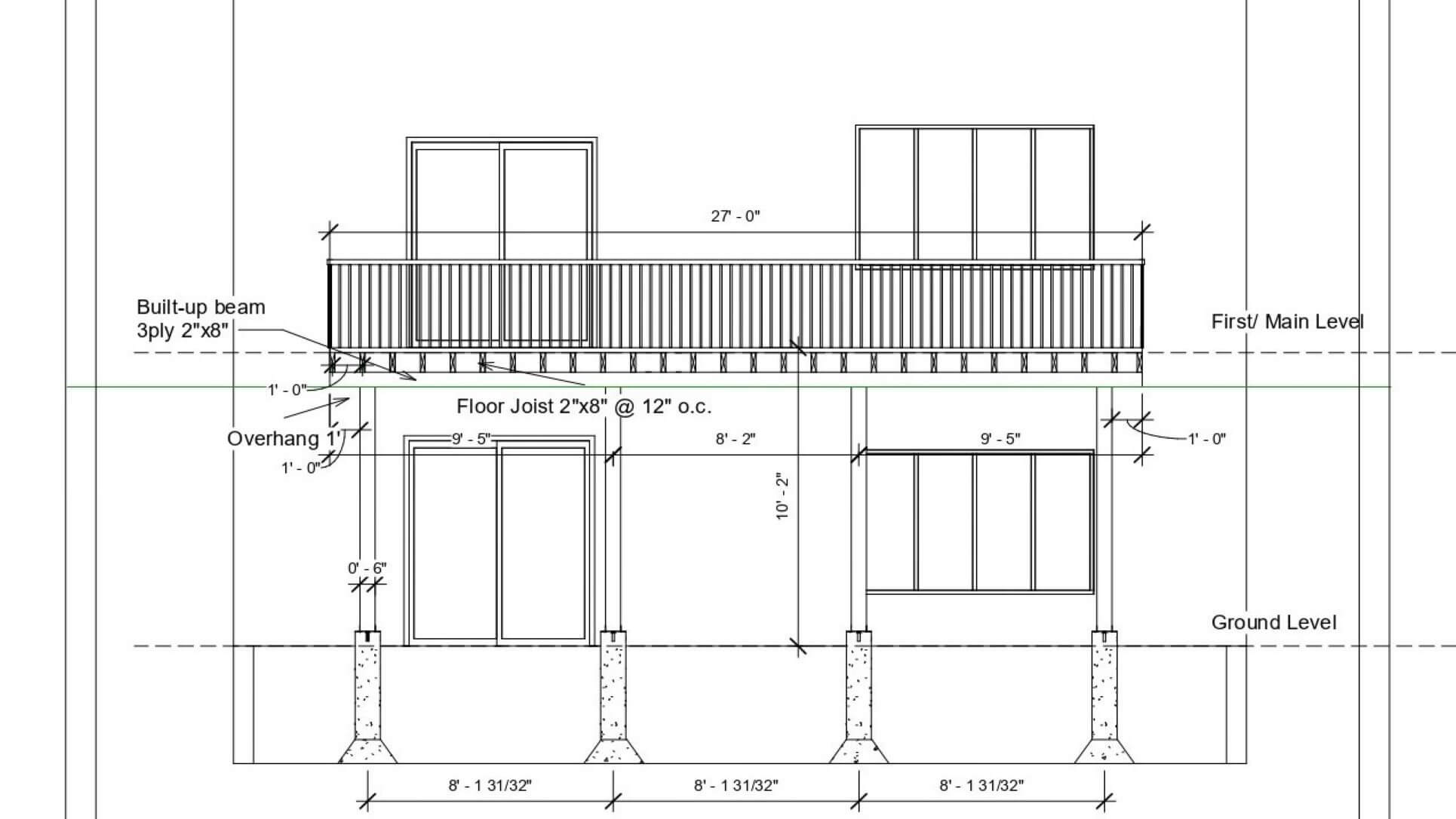 Deck-Barrie-North Elevation_