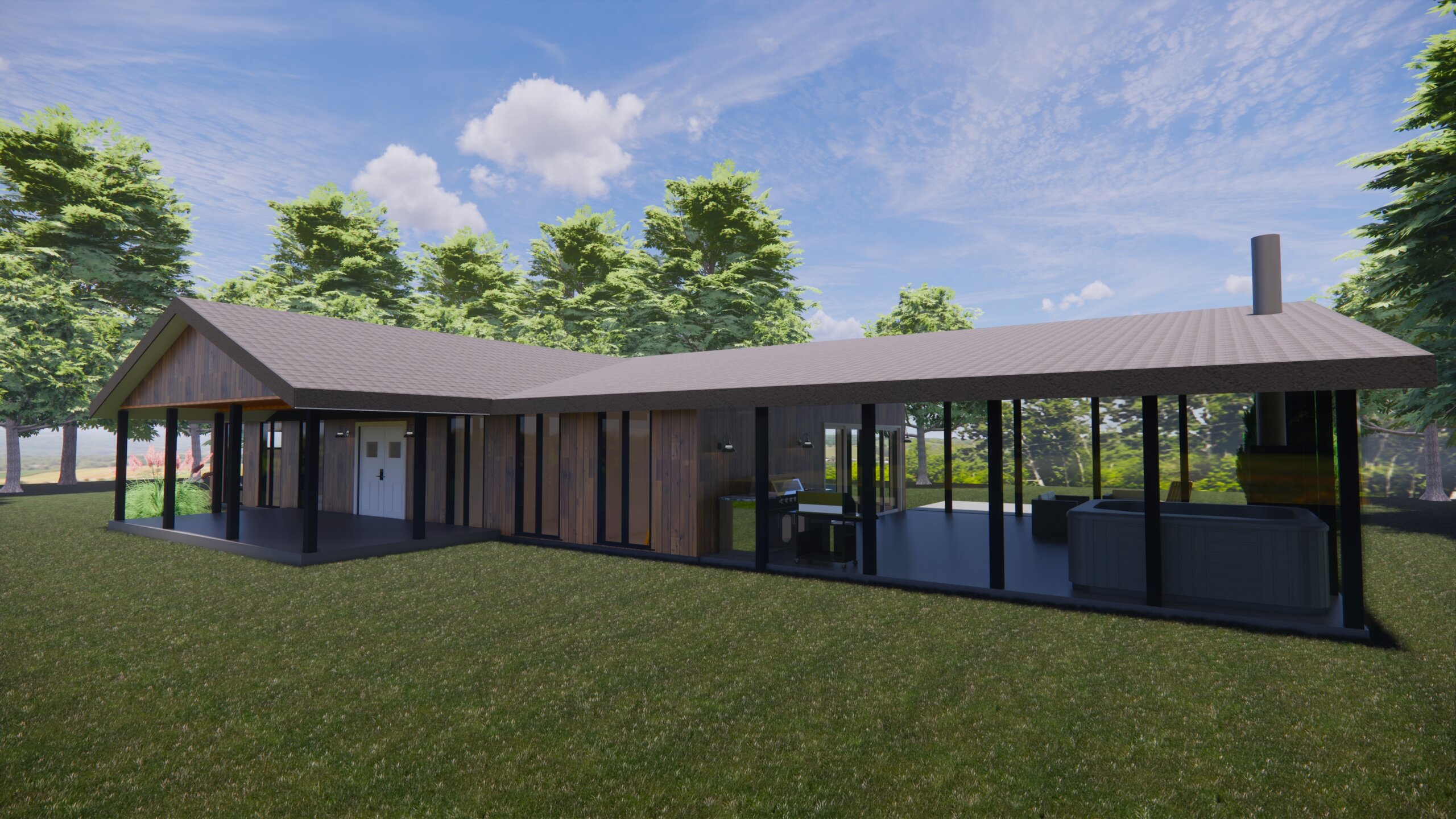 custom home - cottage